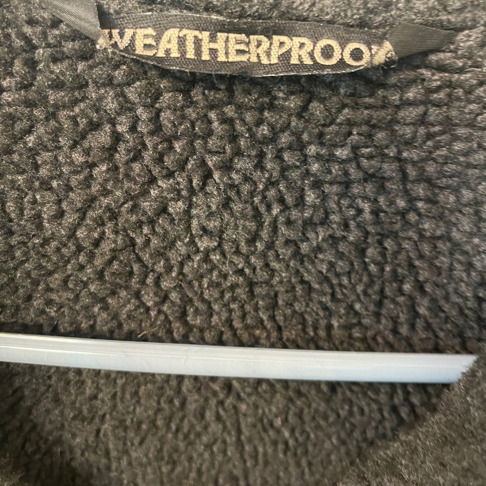 Weatherproof jacket black face suede collared zip pockets Sherpa lined size XL - Picture 3 of 7
